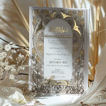 Vintage Cream & Gold Islamic Wedding<br><div class="desc">Crafted with a delicate balance of tradition and elegance, this wedding invitation is a perfect blend of cultural heritage and contemporary design. The invitation’s front is graced with a vintage cream background, accented with a sophisticated palette of gold, taupe, and chocolate brown, exuding a warm and inviting ambiance. A central...</div>