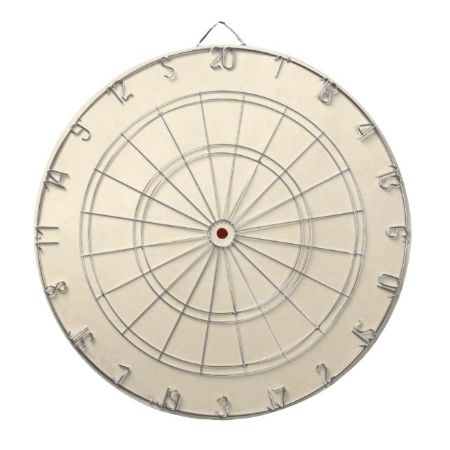 Vintage Cream Parchment Antique Paper Dartboard (Front)