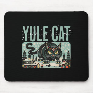 Vintage Creepmas The Yule Cat Tarot Card Dark Chri Mouse Mat