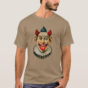 Vintage Creepy Clown Face T-Shirt