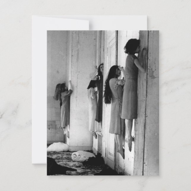 Vintage Creepy Possessed Women Postcard (Front)