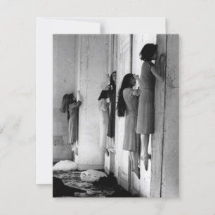 Vintage Creepy Possessed Women Postcard