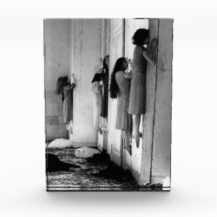 Vintage Creepy Possessed Women Postcard Photo Block