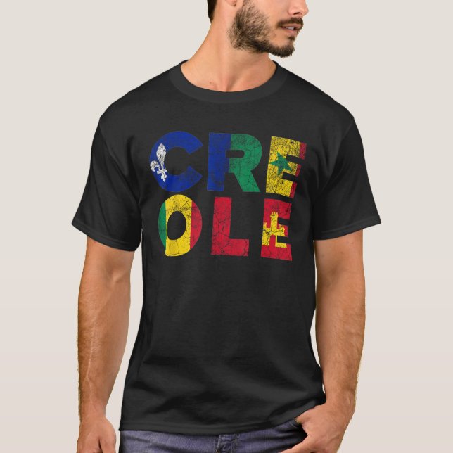 Vintage Creole Flag Tee (Front)