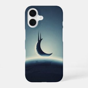 Vintage Crescent Over Horizon iPhone 16 Case