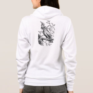 Vintage Crested Cockatoo Parrot Bird Parrots Birds Hoodie