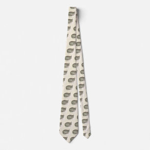 Vintage Crested Oarfish Fish, Marine Aquatic Life Tie