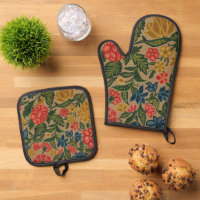 Vintage Crewel Floral Embroidery Pattern