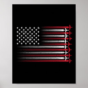 Vintage Cricket American Flag 4th Of July Patrioti Poster