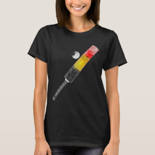 Vintage Cricket Belgium Flag Belgians Pride  T-Shirt