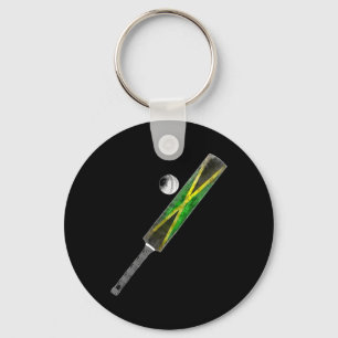 Vintage Cricket Jamaica Flag Jamaican Pride Key Ring