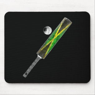 Vintage Cricket Jamaica Flag Jamaican Pride Mouse Mat