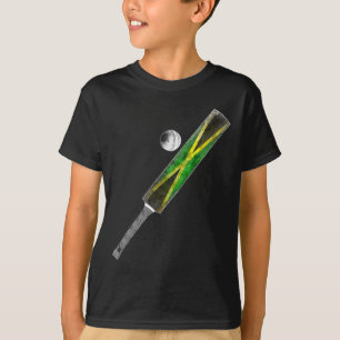 Vintage Cricket Jamaica Flag Jamaican Pride  T-Shirt