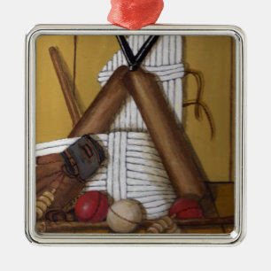 Vintage Cricket Metal Tree Decoration