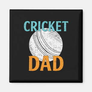 Vintage Cricket Player Dad Gifts Funny Sports Love Magnet