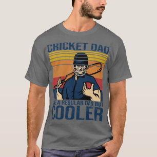 Vintage Cricket Saying Cricket dad like a regular  T-Shirt