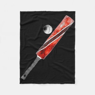 Vintage Cricket Trinidad Flag Trinidadian Pride Fleece Blanket