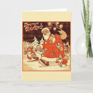 Vintage Croatian Sretan Božić Christmas Card