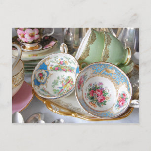 Vintage Crockery Postcard
