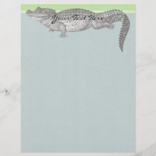 Vintage Crocodile Stationery