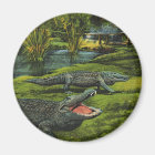 Vintage Crocodiles, Marine Life Reptiles Animals
