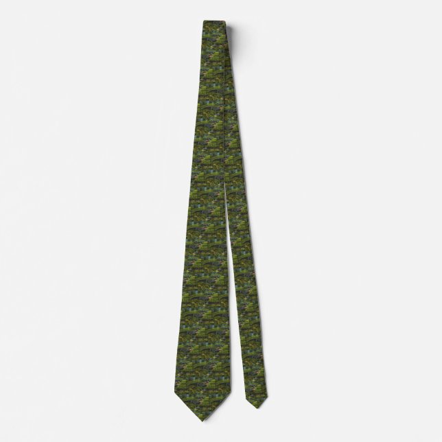 Vintage Crocodiles, Marine Life Reptiles Animals Tie (Front)