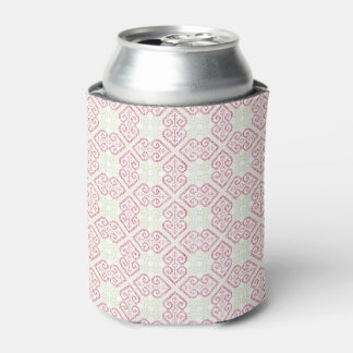 Vintage Cross stitch embroidery hearts pattern Can Cooler