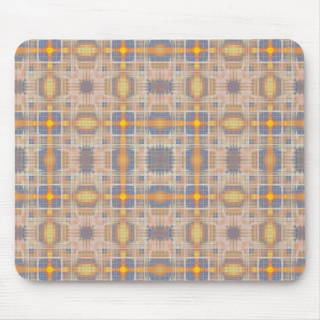 Vintage crosses pattern mouse mat (Front)