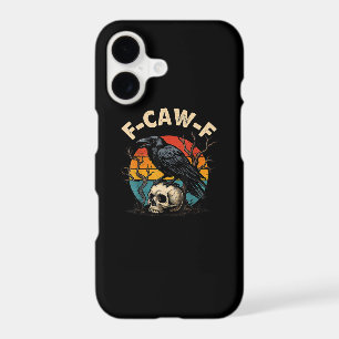 Vintage Crow F-Caw-F Raven Bird Humour Meme Funny