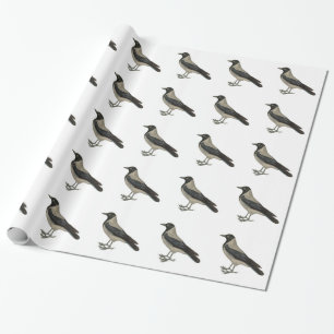 Vintage Crow Or Raven Wrapping Paper