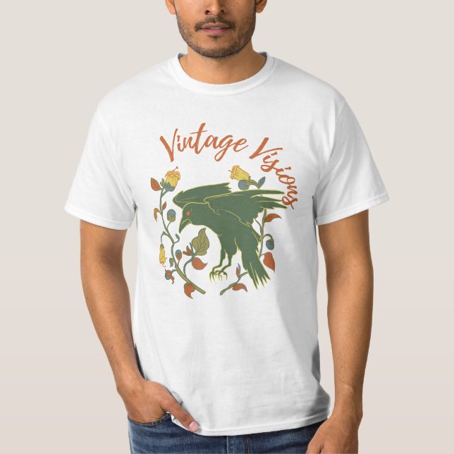 Vintage Crow Visions Men's T-Shirt (Front)
