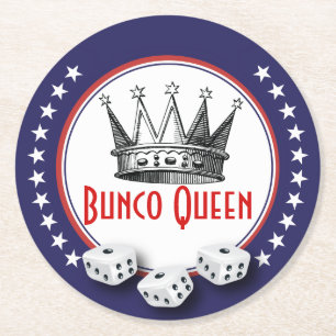 Vintage Crown Bunco Queen Coasters