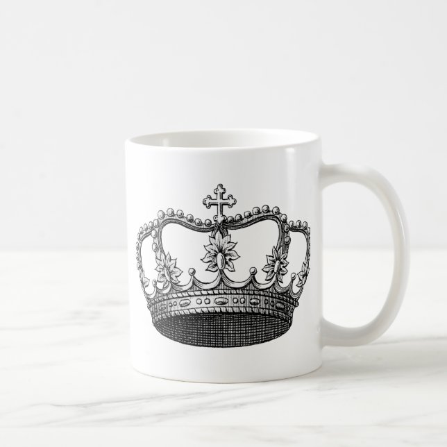 Vintage Crown Coffee Mug (Right)