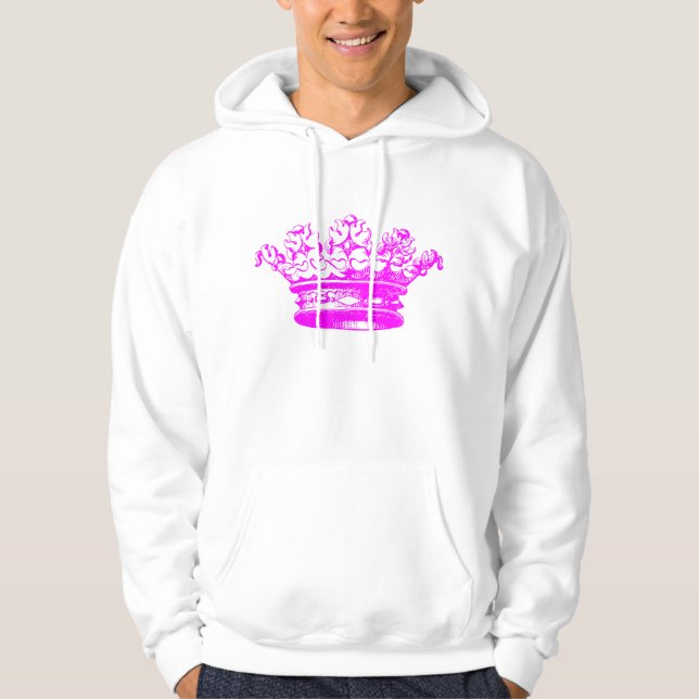 Vintage Crown - Magenta Hoodie (Front)