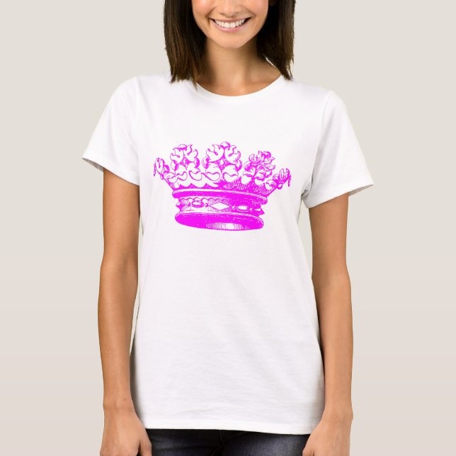 Vintage Crown - Magenta T-Shirt (Front)