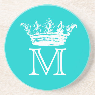 Vintage Crown Monogram Coaster