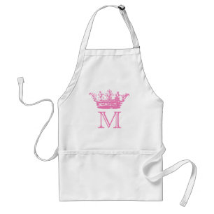 Vintage Crown Monogram Standard Apron