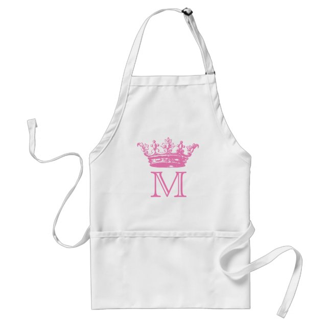 Vintage Crown Monogram Standard Apron (Front)