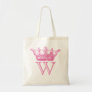 Vintage Crown Monogram Tote Bag