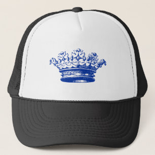 Vintage Crown - Navy Blue Trucker Hat
