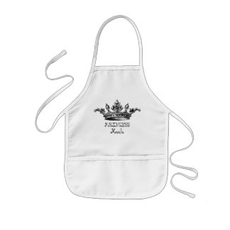 Vintage Crown Personalise Kids Apron