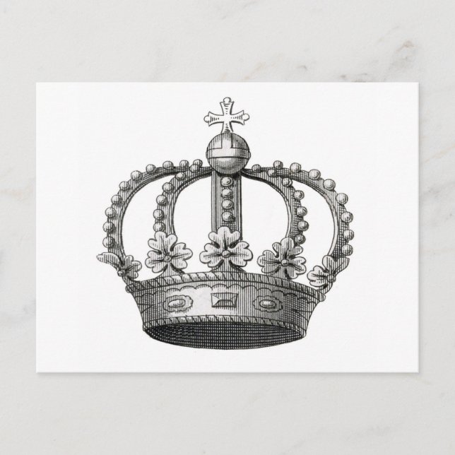 Vintage Crown Postcard (Front)