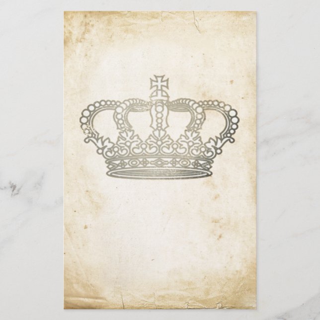 Vintage Crown Stationery (Front)