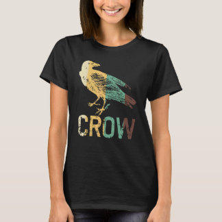 Vintage Crows Bird Raven Birds Corvus Birdwatching T-Shirt