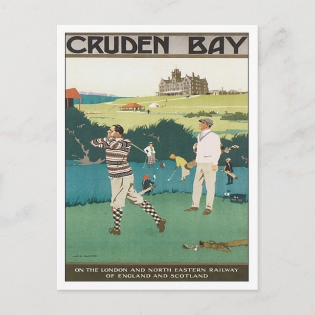 Vintage Cruden Bay Scotland Postcard (Front)