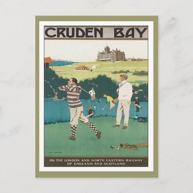 Vintage Cruden Bay Scotland Postcard (Front)
