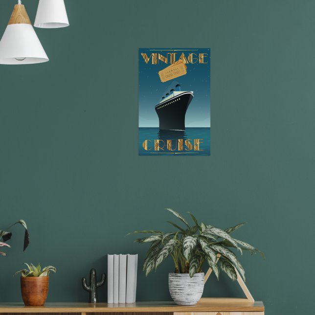 Vintage Cruise Poster (Living Room 1)