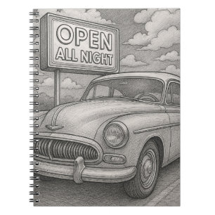 Vintage Cruiser Playing Cards Notebook