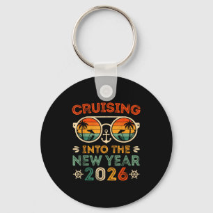 Vintage Cruising Into The New Year 2026 Family Mat Key Ring