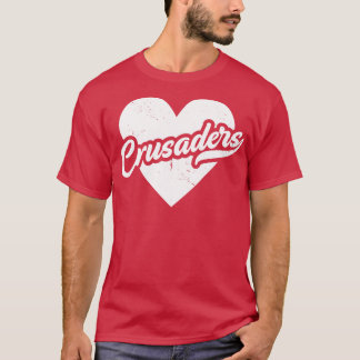 Vintage Crusaders School Spirit High School  Masco T-Shirt
